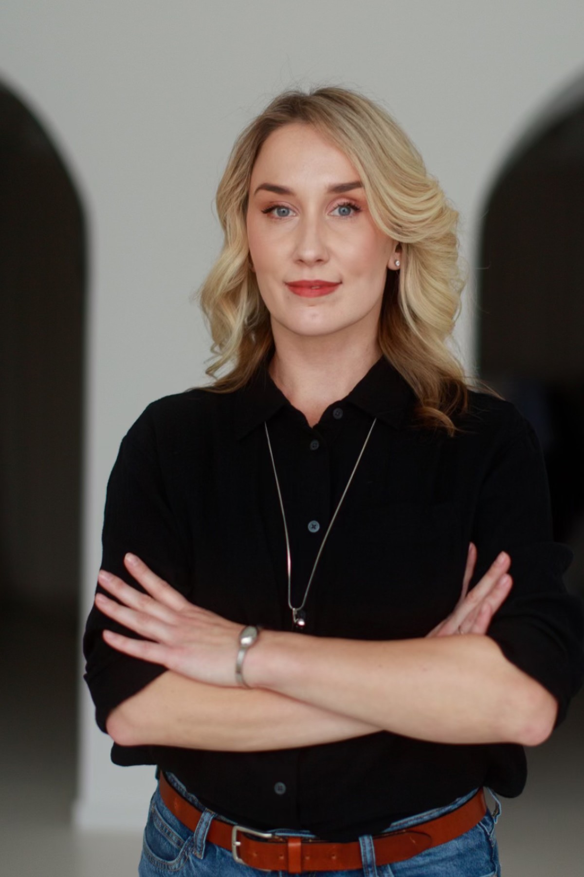 Portrait of Olena Stepura, marketing strategist and mentor